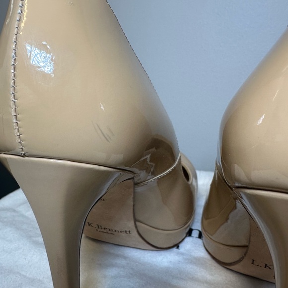 Sledge Beige Patent Platform Courts - Picture 7 of 7